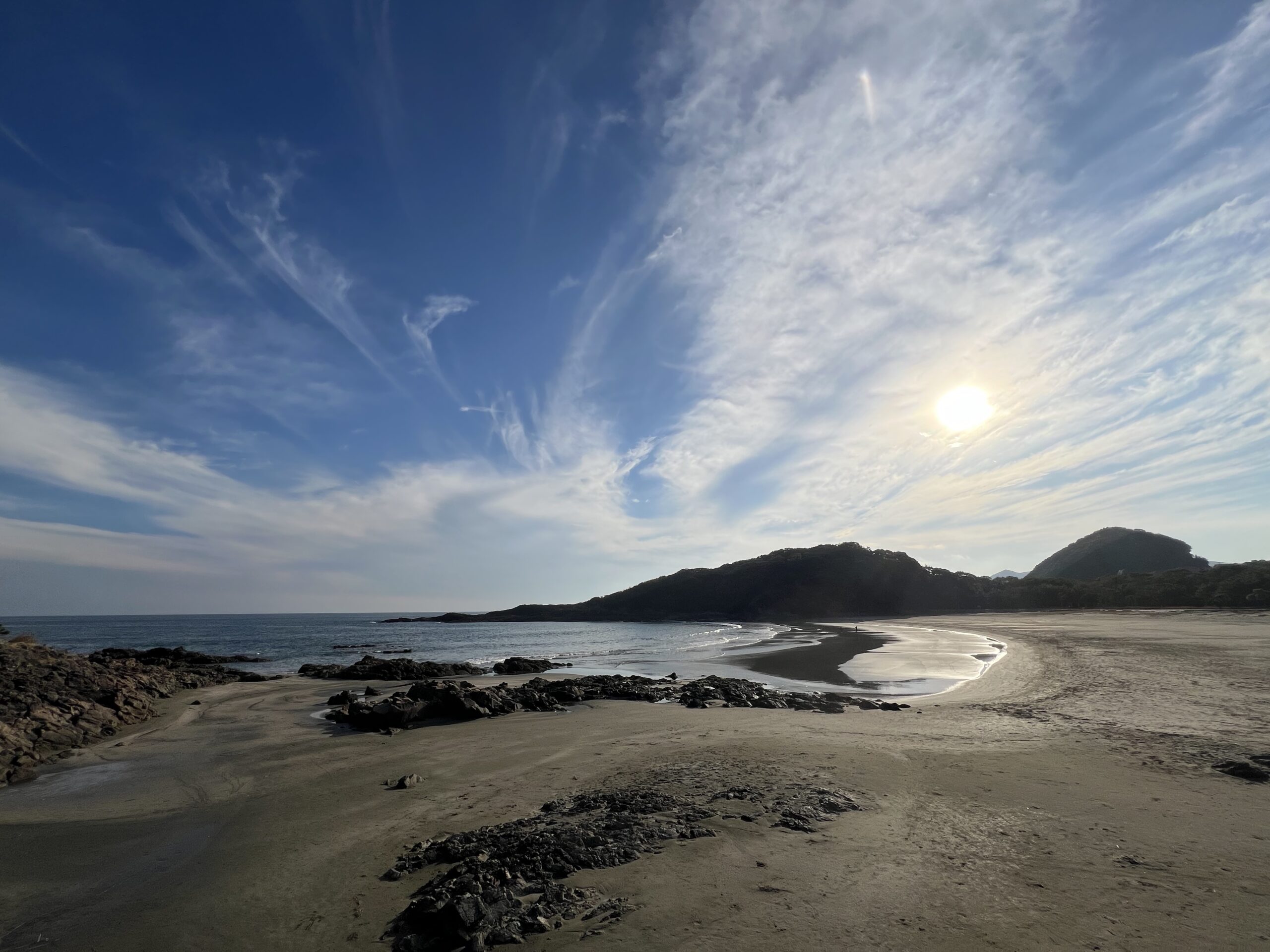 晴れた日のビーチブレイク